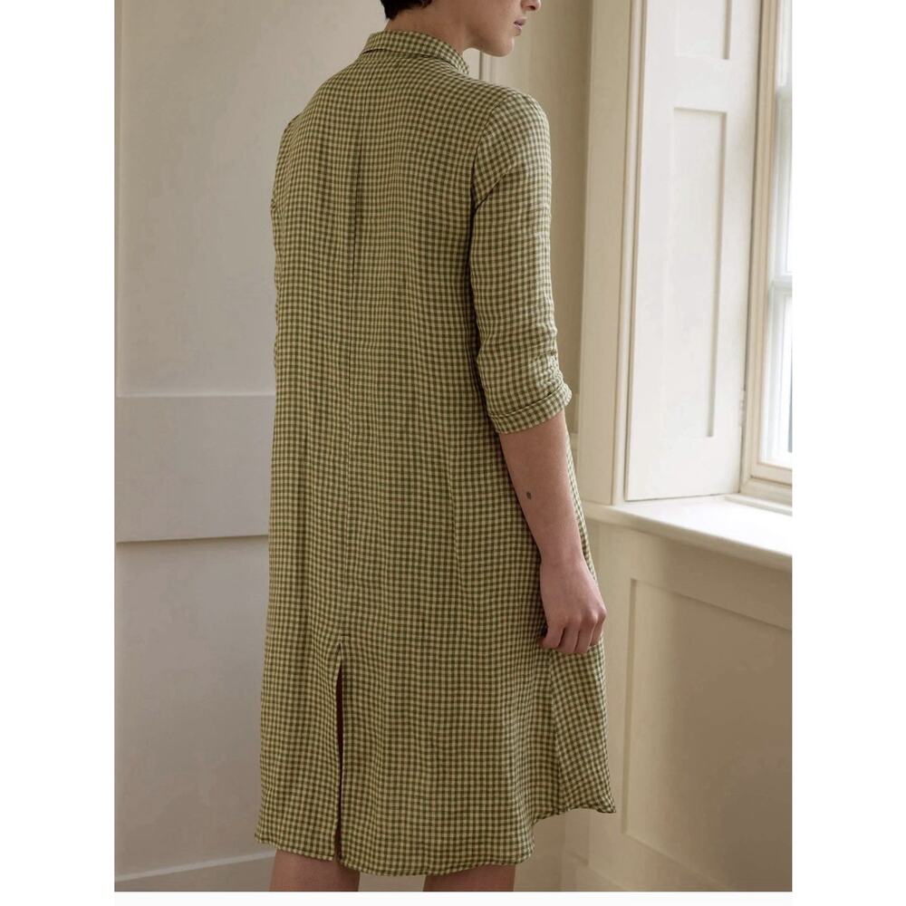 Pyne & Smith No.39 The Linen Shirtdress Wimbledon European Flax Linen Small - Picture 4 of 9